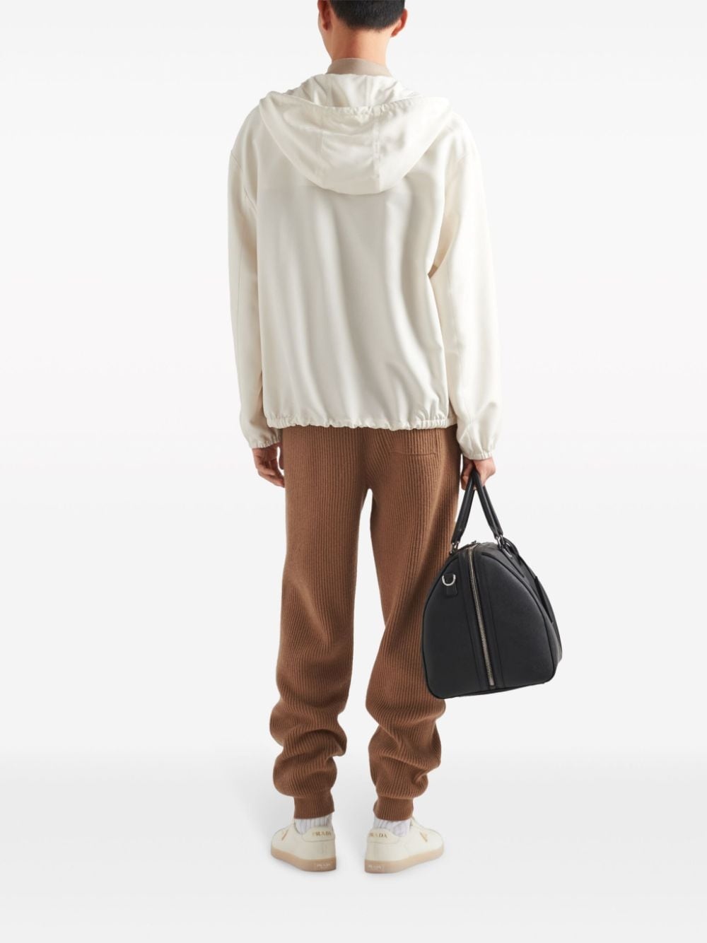 cashmere tapered track pants - 3