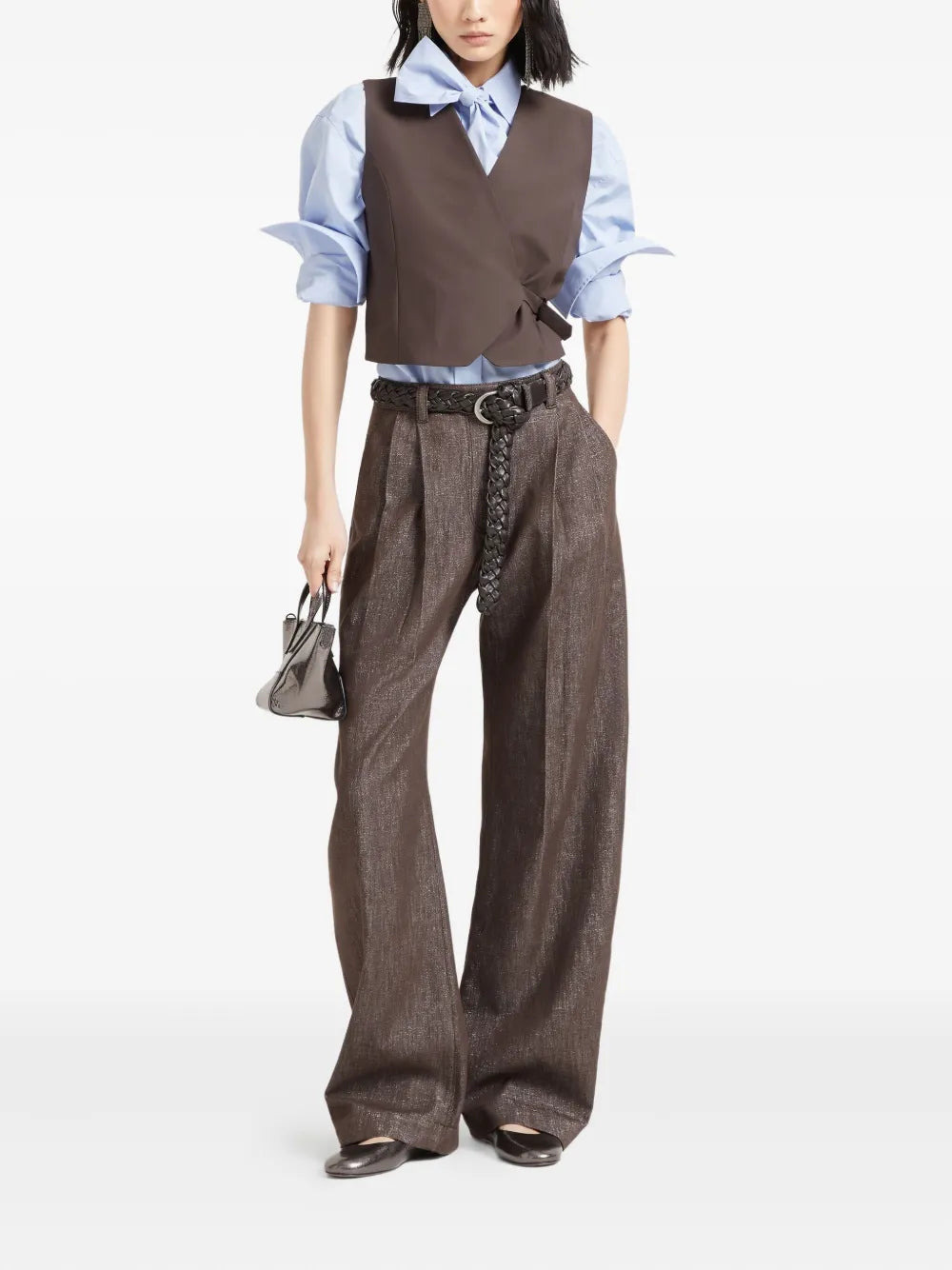 Brunello Cucinelli Women Relaxed-Fit Trousers With A Curved Design - 2
