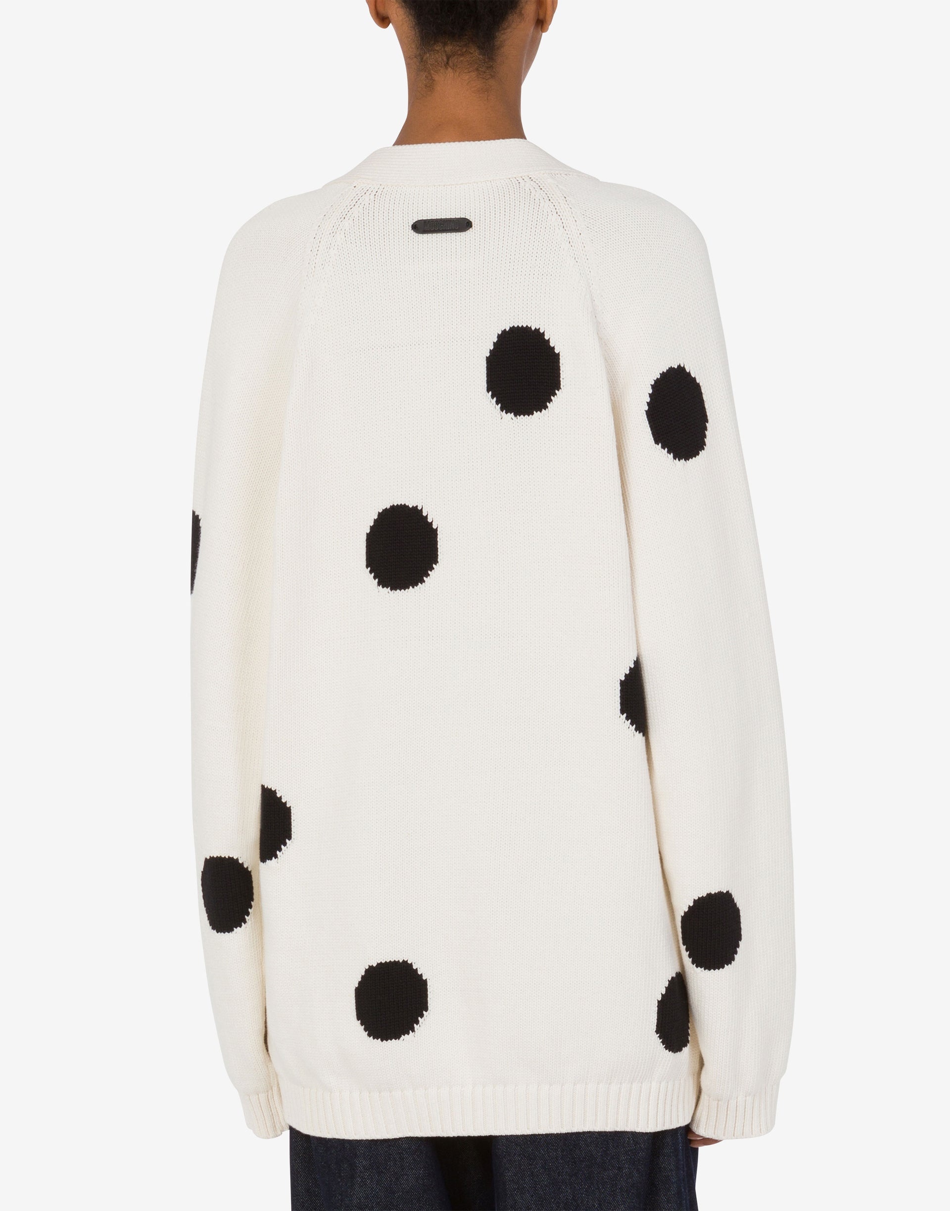 ORGANIC COTTON BLEND CARDIGAN POLKA DOTS - 2