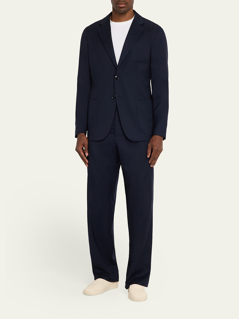 GIORGIO ARMANI Cashmere Straight-Leg Tailored Pants outlook
