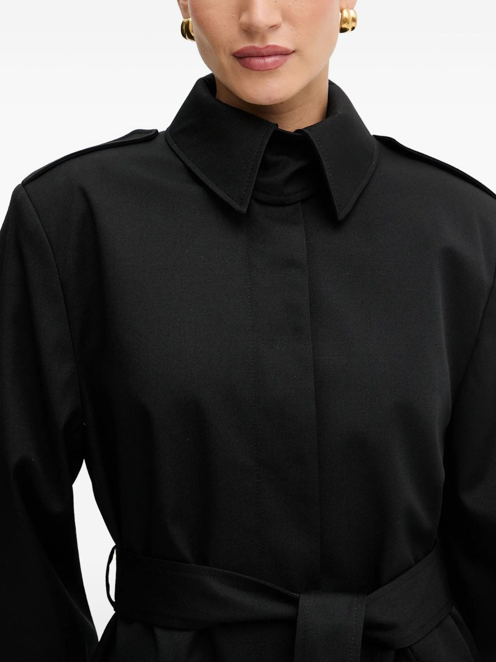 belted trench coat - 5