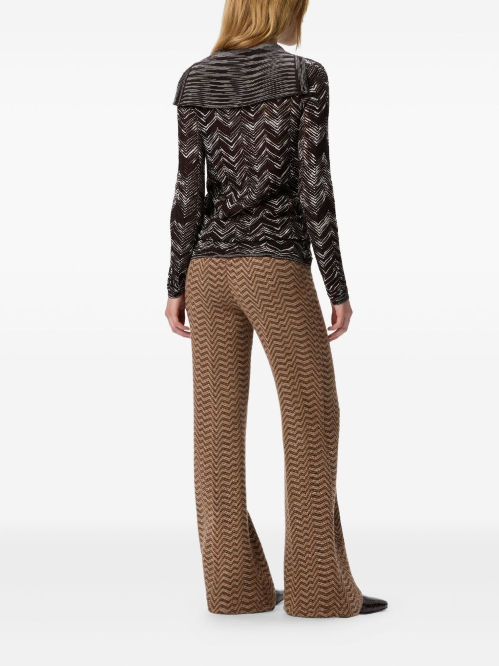 knitted polo top - 3
