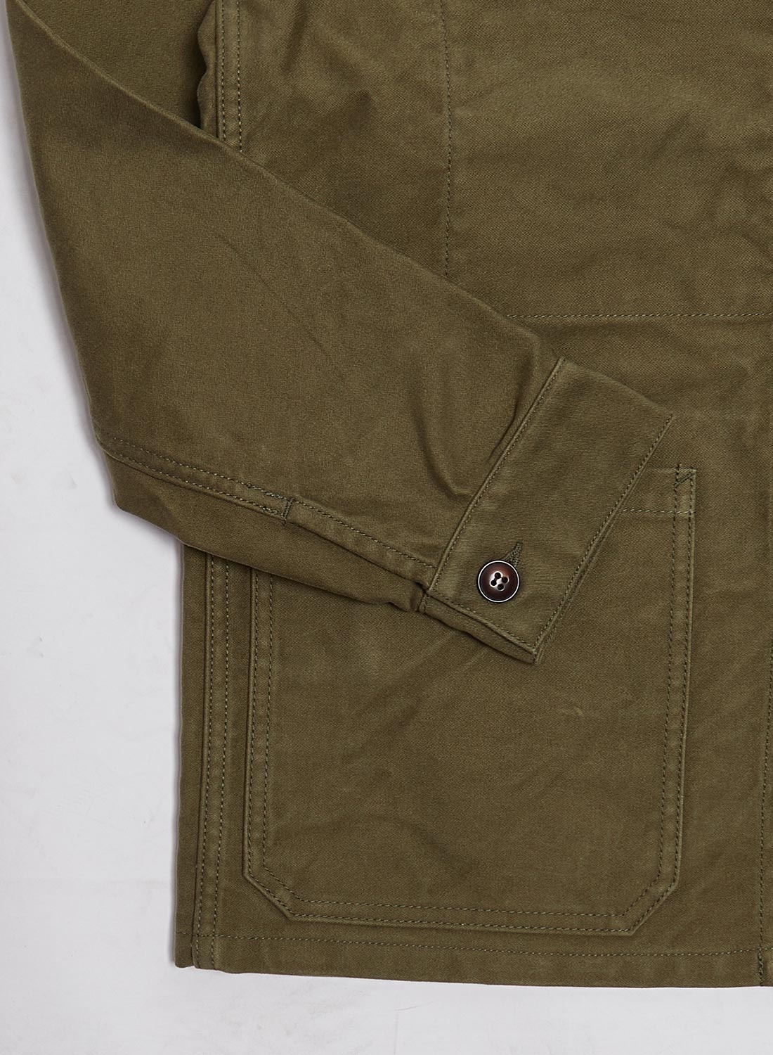 FOB Factory French Moleskin Jacket Olive - 4