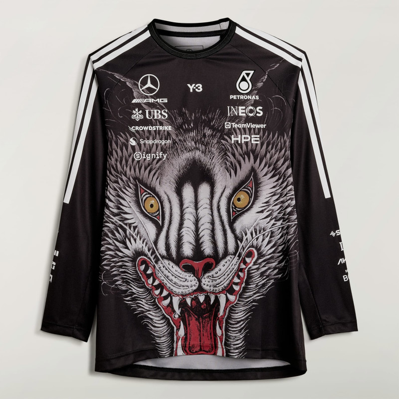 Y-3 MERCEDES DRIVER JERSEY LONG SLEEVE 1