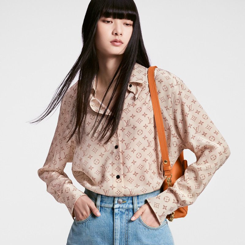 Monogram Silk Shirt 5