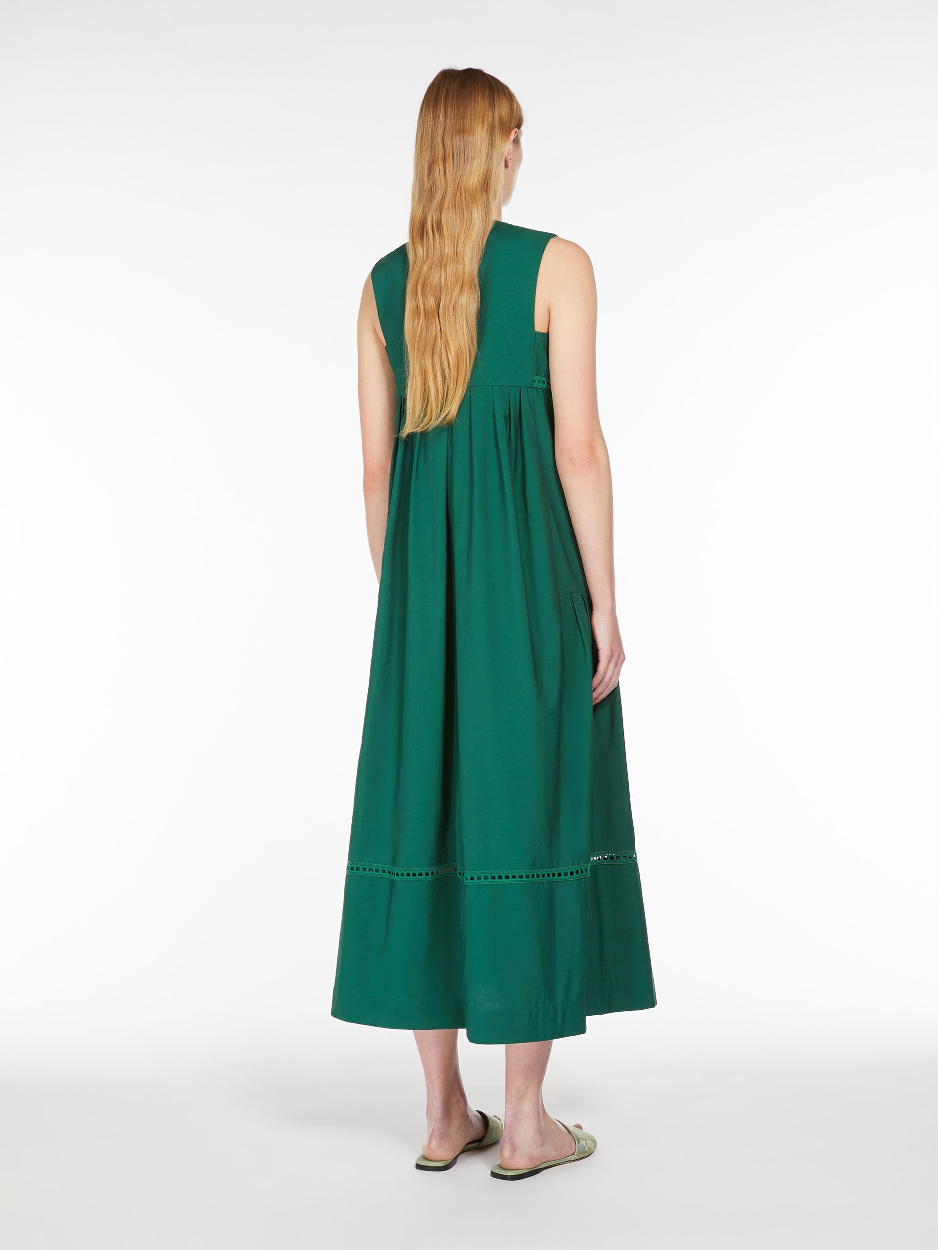 VOLTA Sleeveless cotton-blend dress - 4
