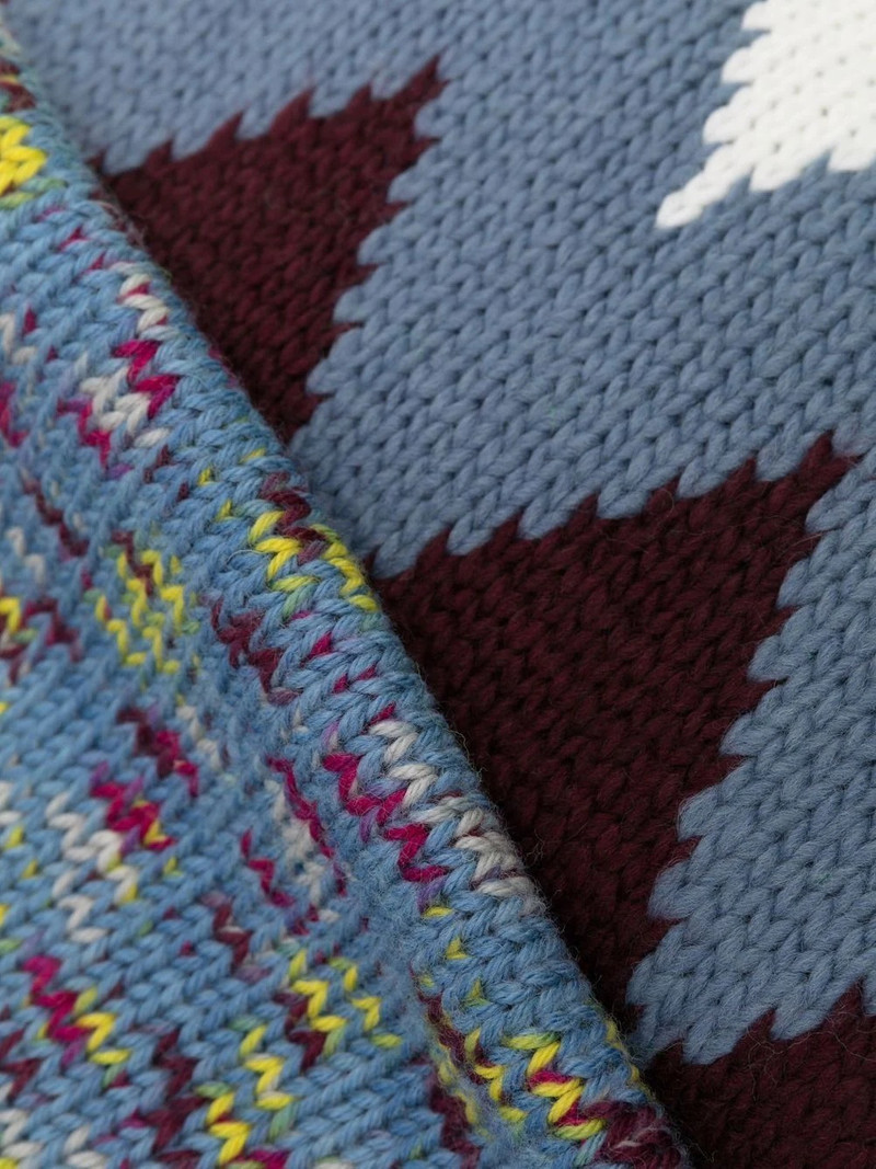 zigzag knitted scarf 3