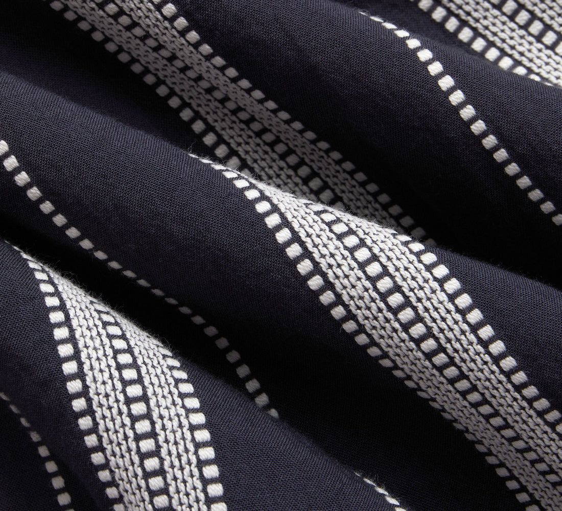 Cabana Shirt - Black Ticking Stripe - 4