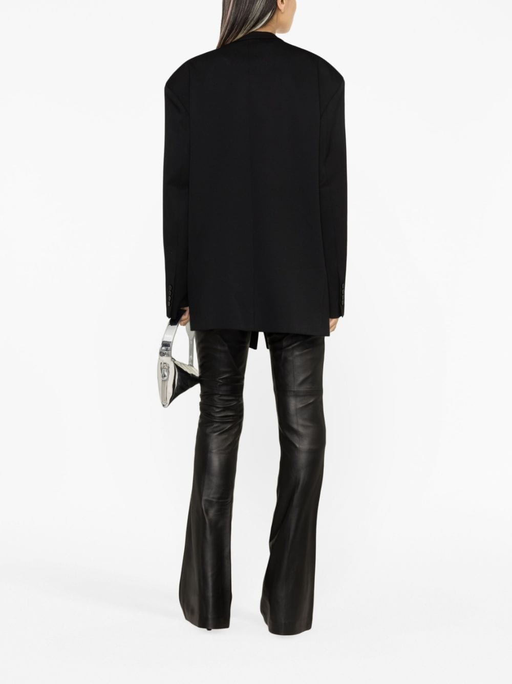 stretch-wool single-breasted blazer - 4
