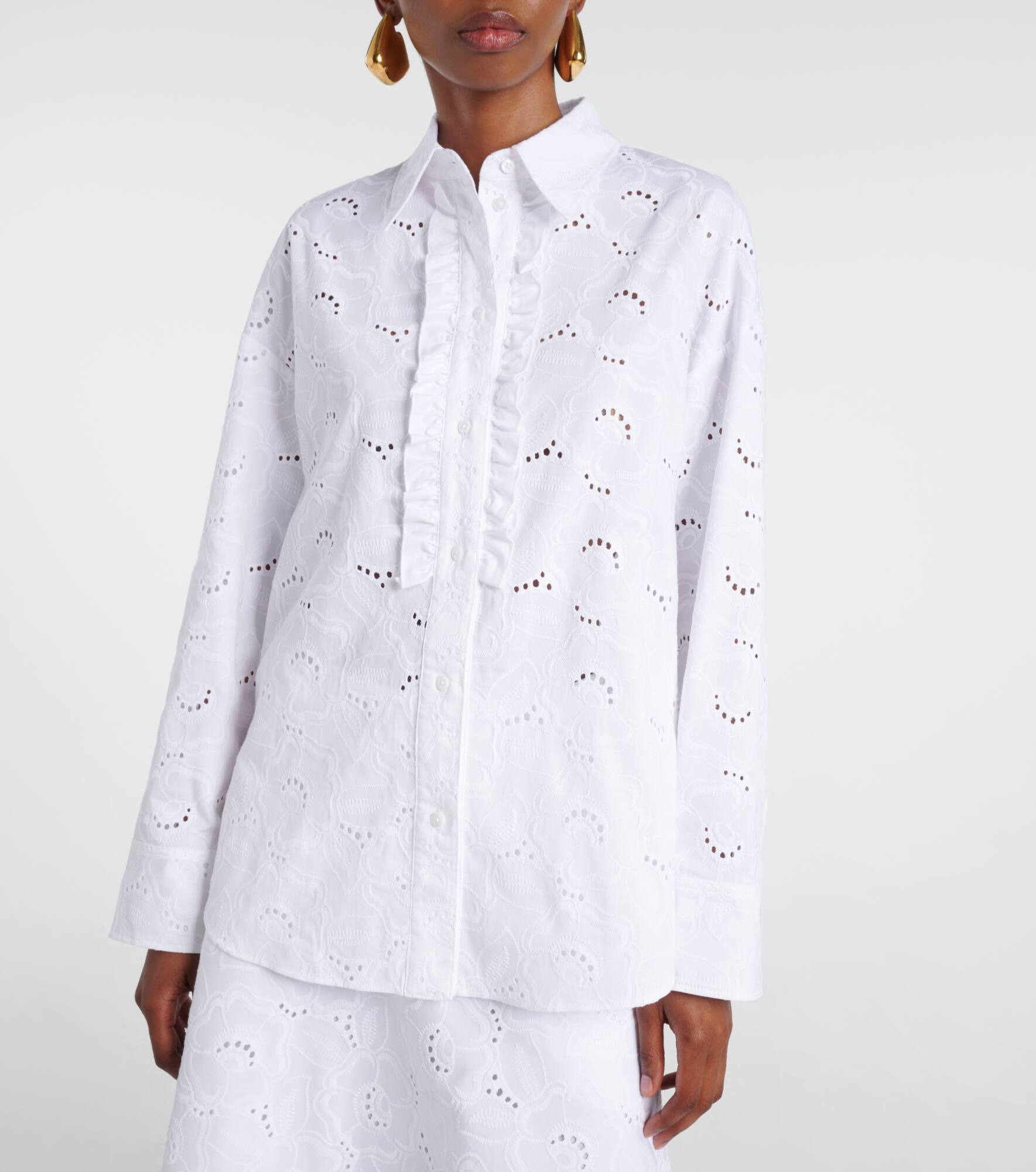 Summer Blossom broderie anglaise shirt - 6