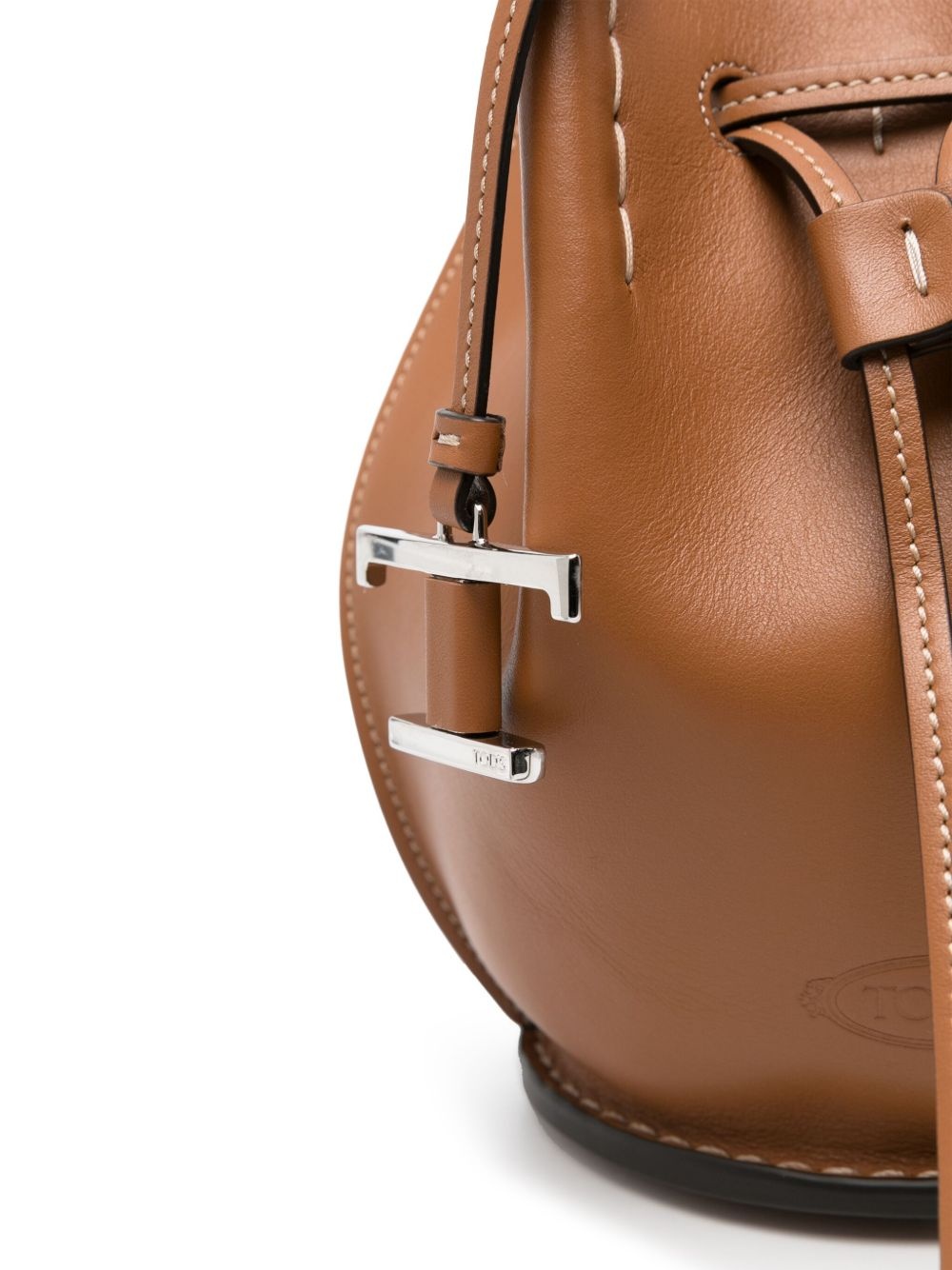 logo-charm bucket bag - 4