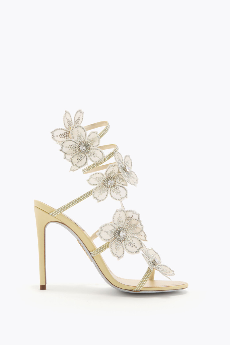 PEACH FLOWER BUTTER YELLOW SANDAL 105 1