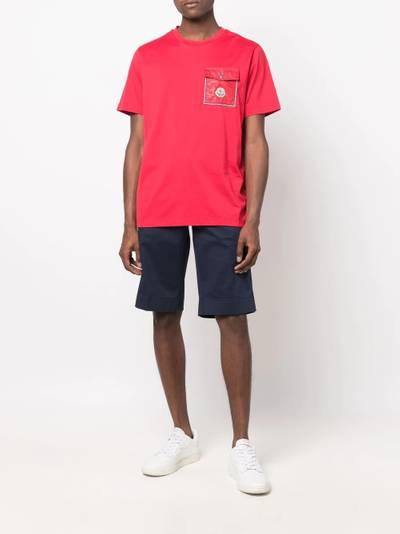 Moncler logo-patch cotton T-shirt outlook