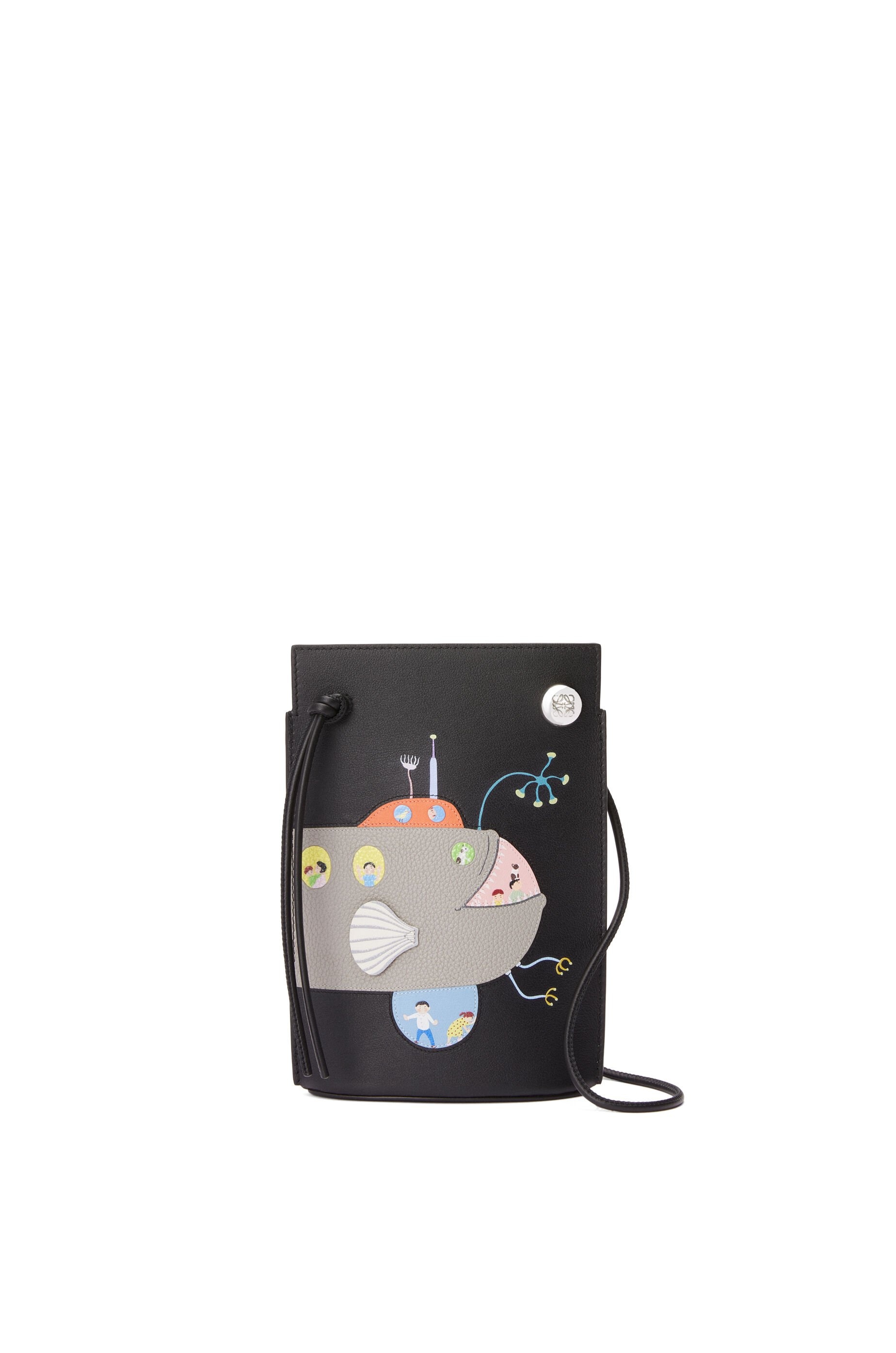 Submarine Pebble Dice pocket in classic calfskin - 1