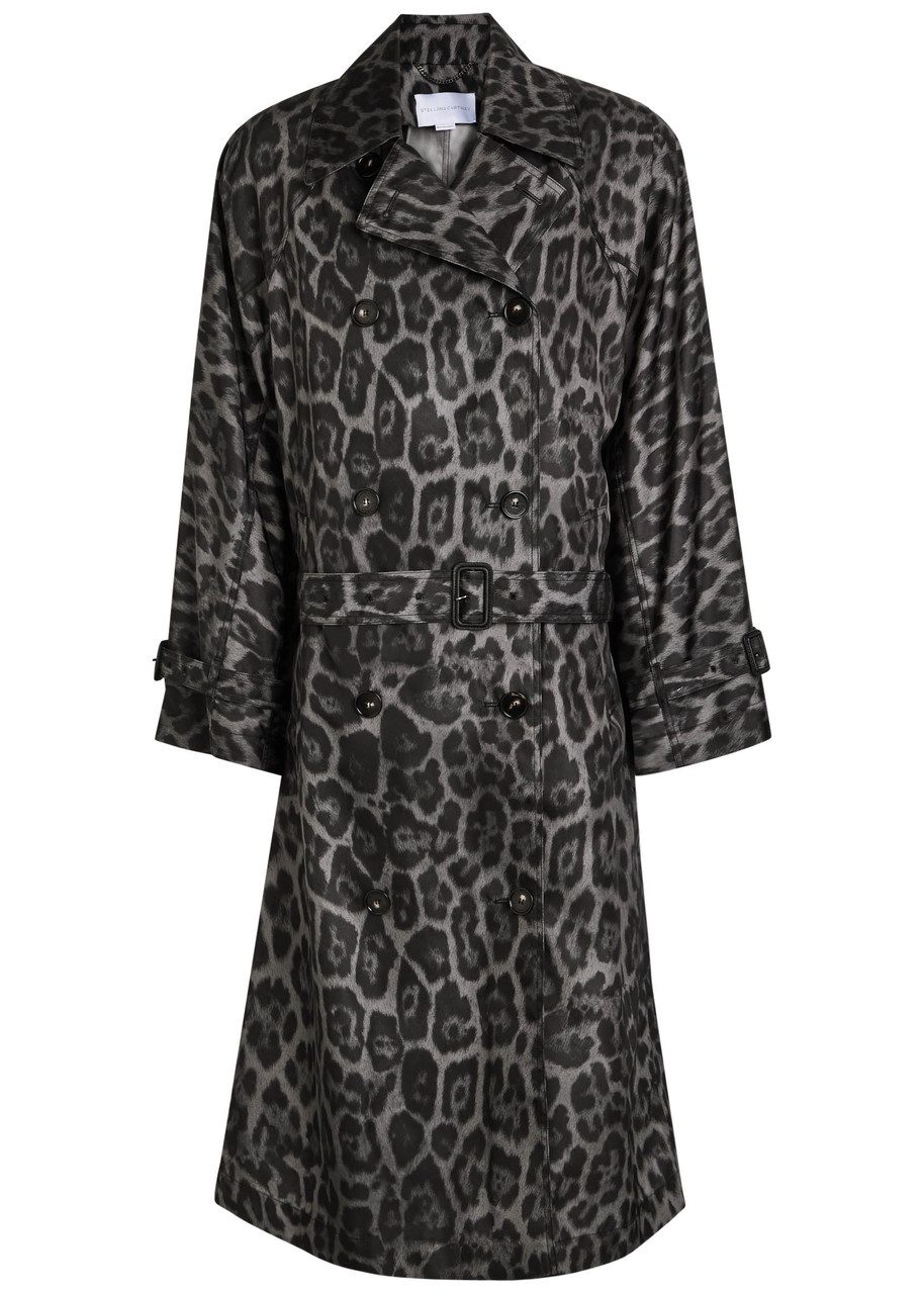 Stella Mccartney Leopard-print Shell Trench Coat - 1