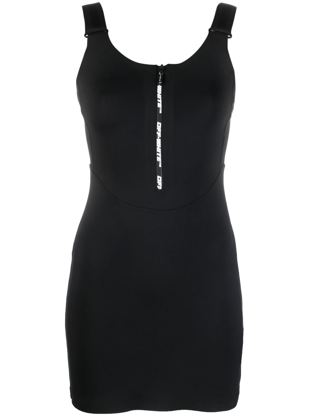 logo-zip minidress - 1