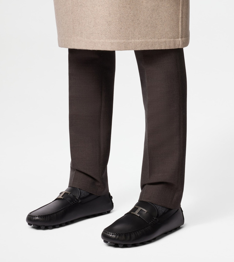 T TIMELESS GOMMINO BUBBLE LOAFERS IN LEATHER - BLACK 8