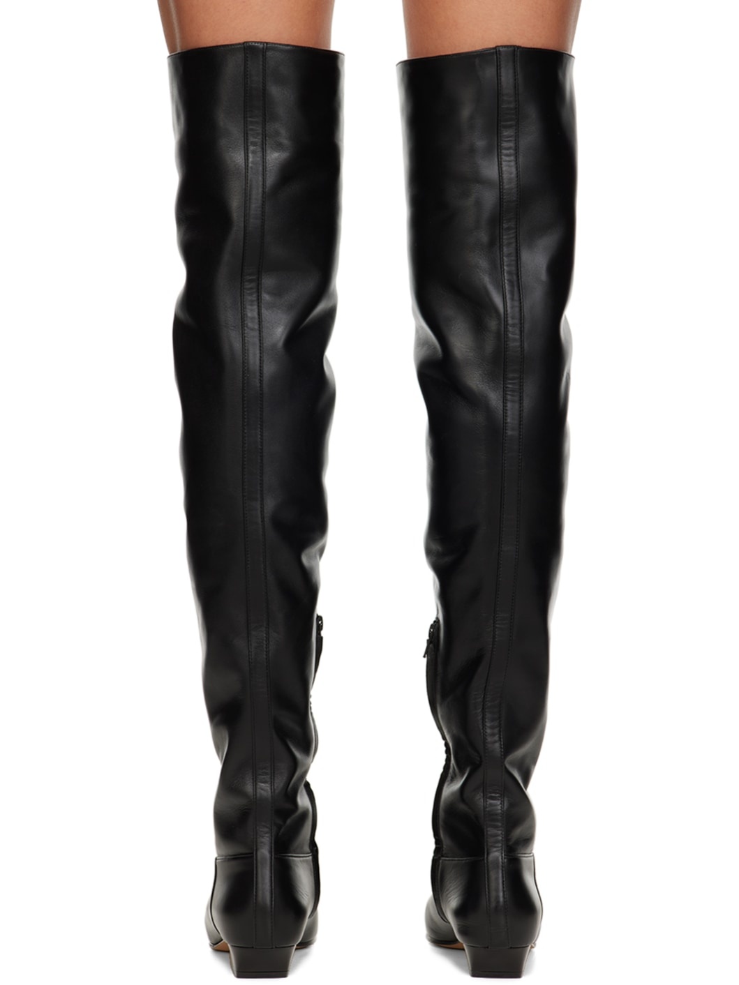 Black 'The Marfa Over-The-Knee Flat' Boots - 2
