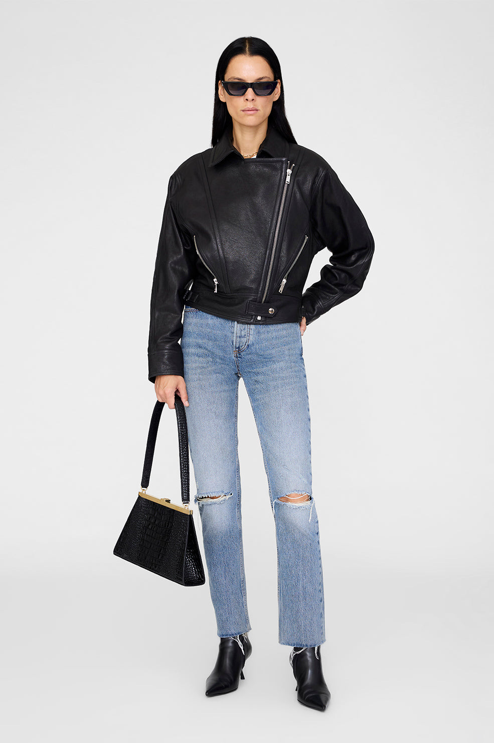 Julie Jacket - Black Leather - 5