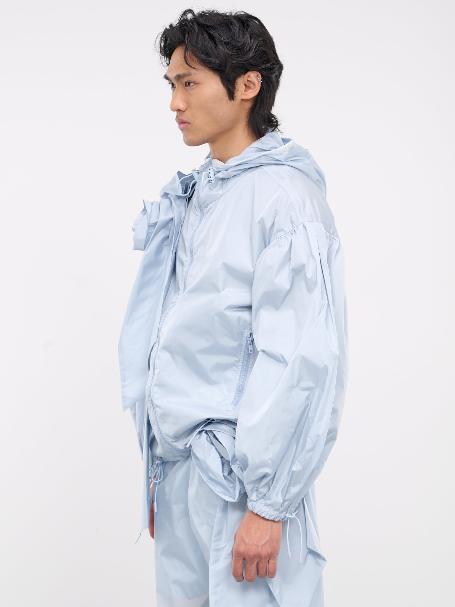 Pressed Rose Puff Sleeve Jacket - 2