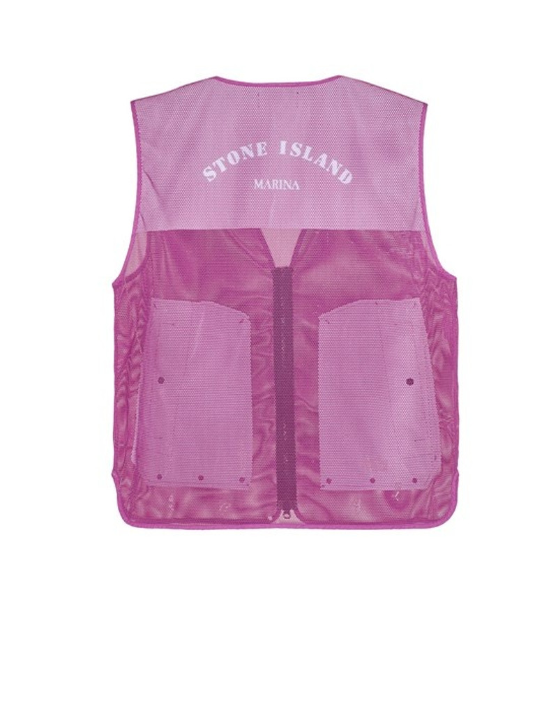 Stone Island 905X5 STONE ISLAND MARINA_ NYLON MESH / RIP STOP PRISMATICO MAGENTA outlook