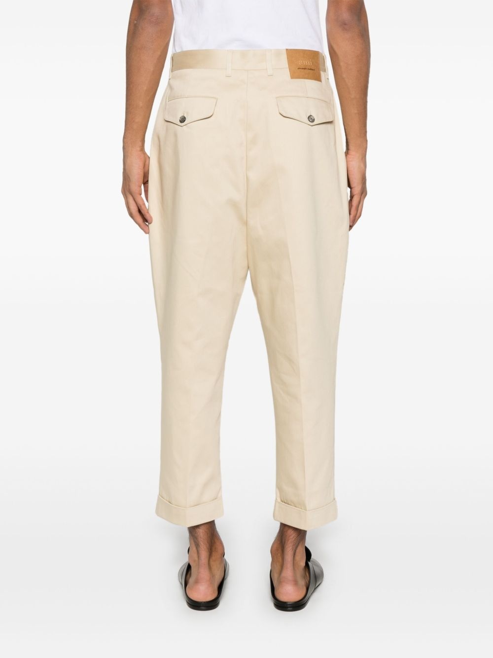 tapered cropped trousers - 4