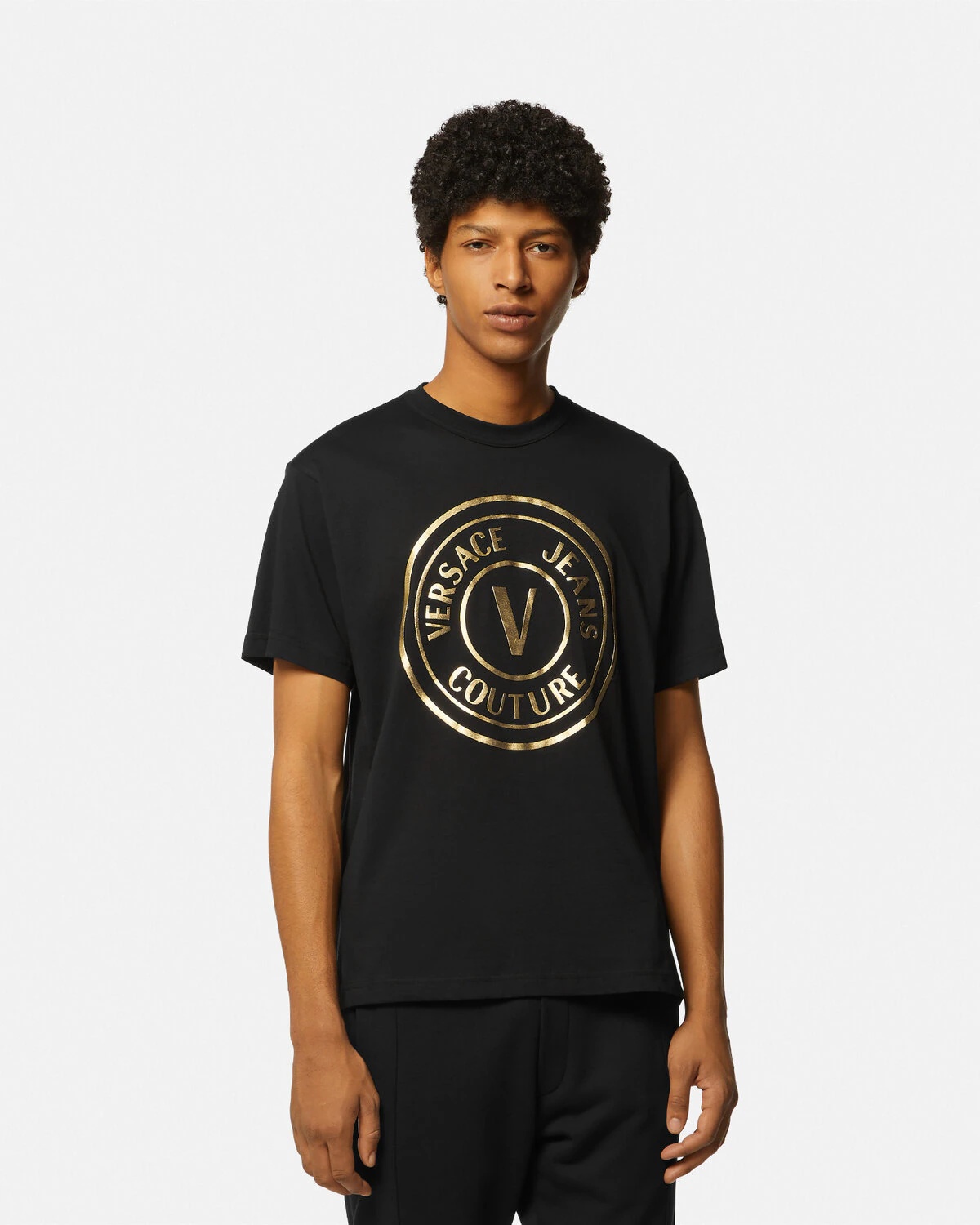 V-Emblem Metallic Logo T-Shirt - 4