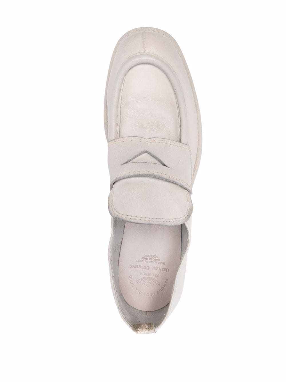 slip-on leather loafers - 4