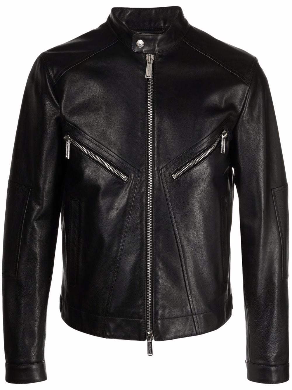 leather zipped jacket - 1