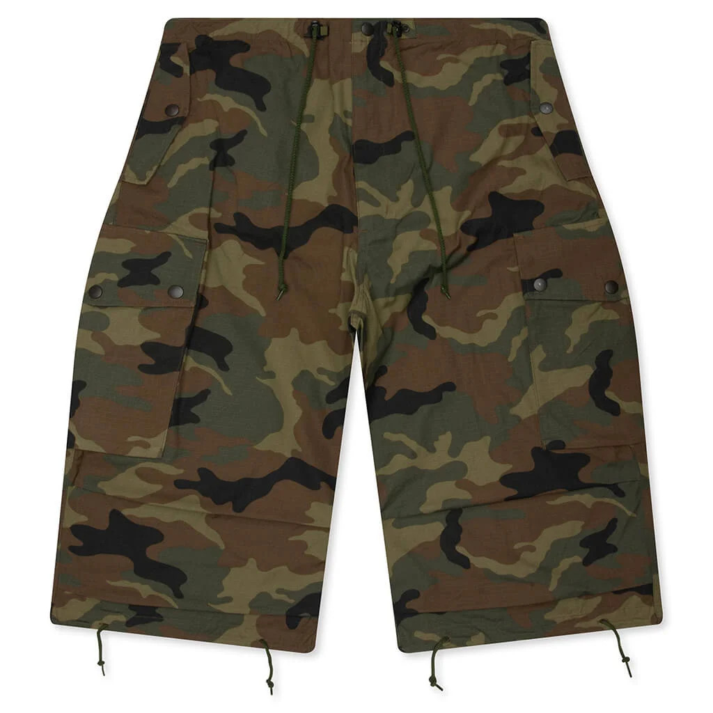 COTTON RIPSTOP FIELD SHORT - WOODLAND - 1