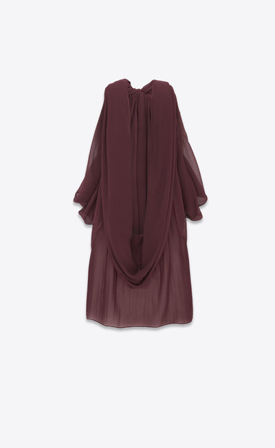 SAINT LAURENT lavallière-neck blouse in silk muslin crepe outlook