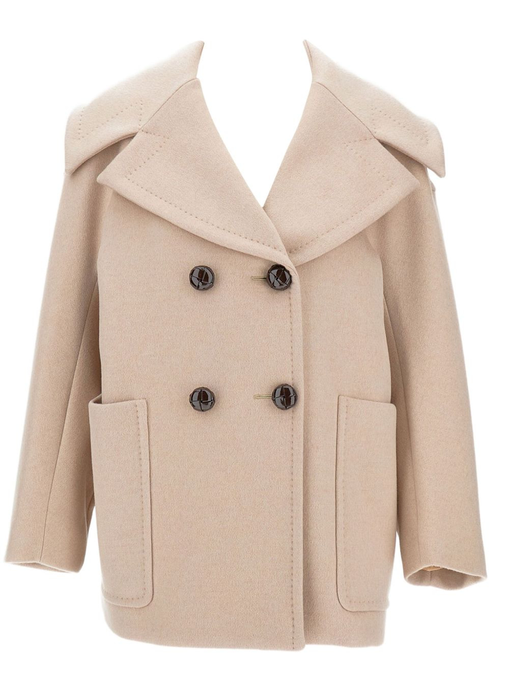 double-breasted coat - 1
