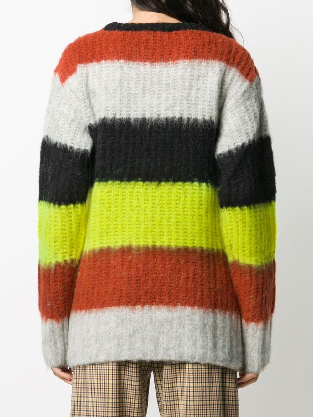 textured stripe knit jumper - 4