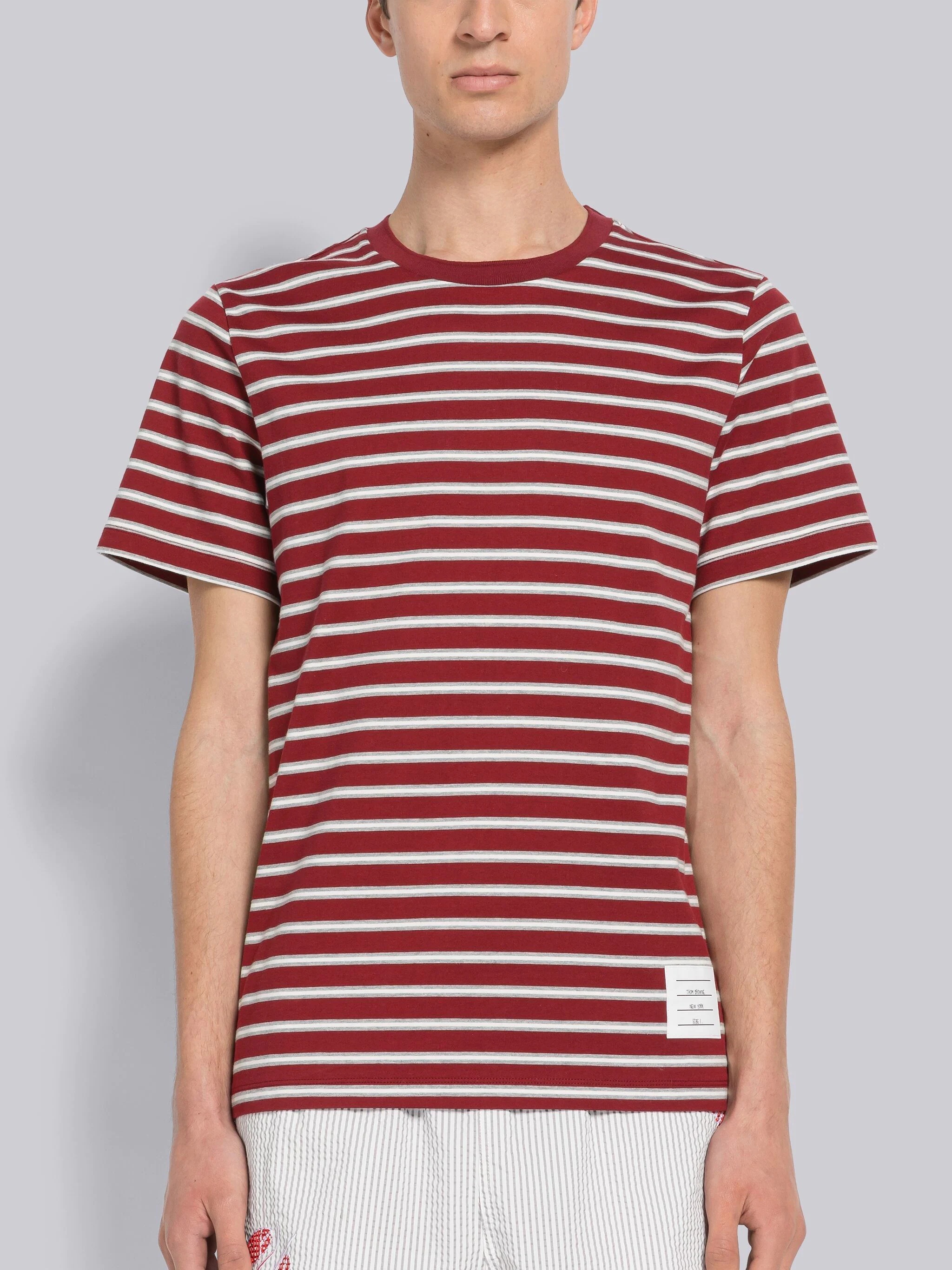 Stripe Midweight Jersey Tee - 1