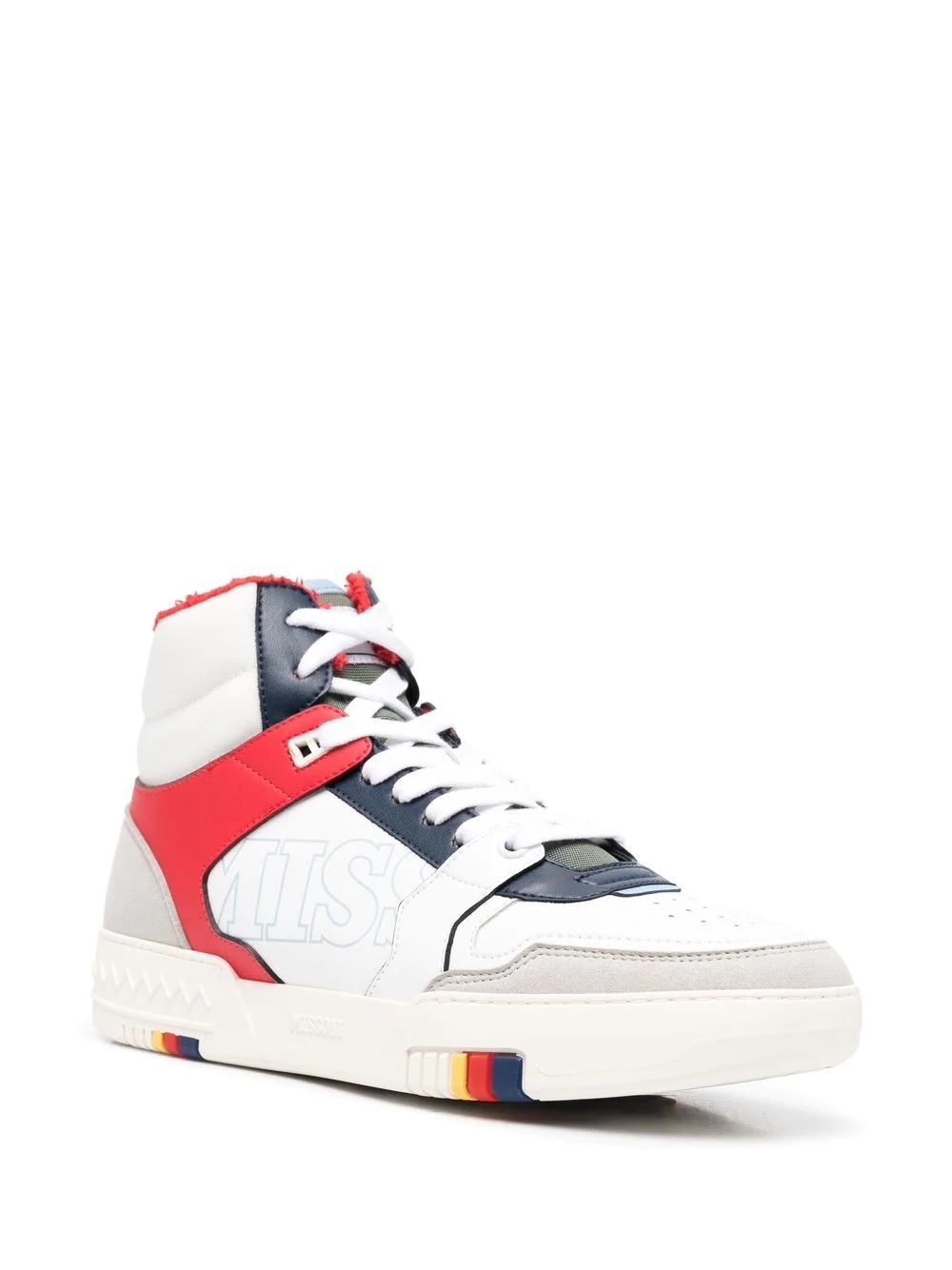 side logo-print high-top sneakers - 2