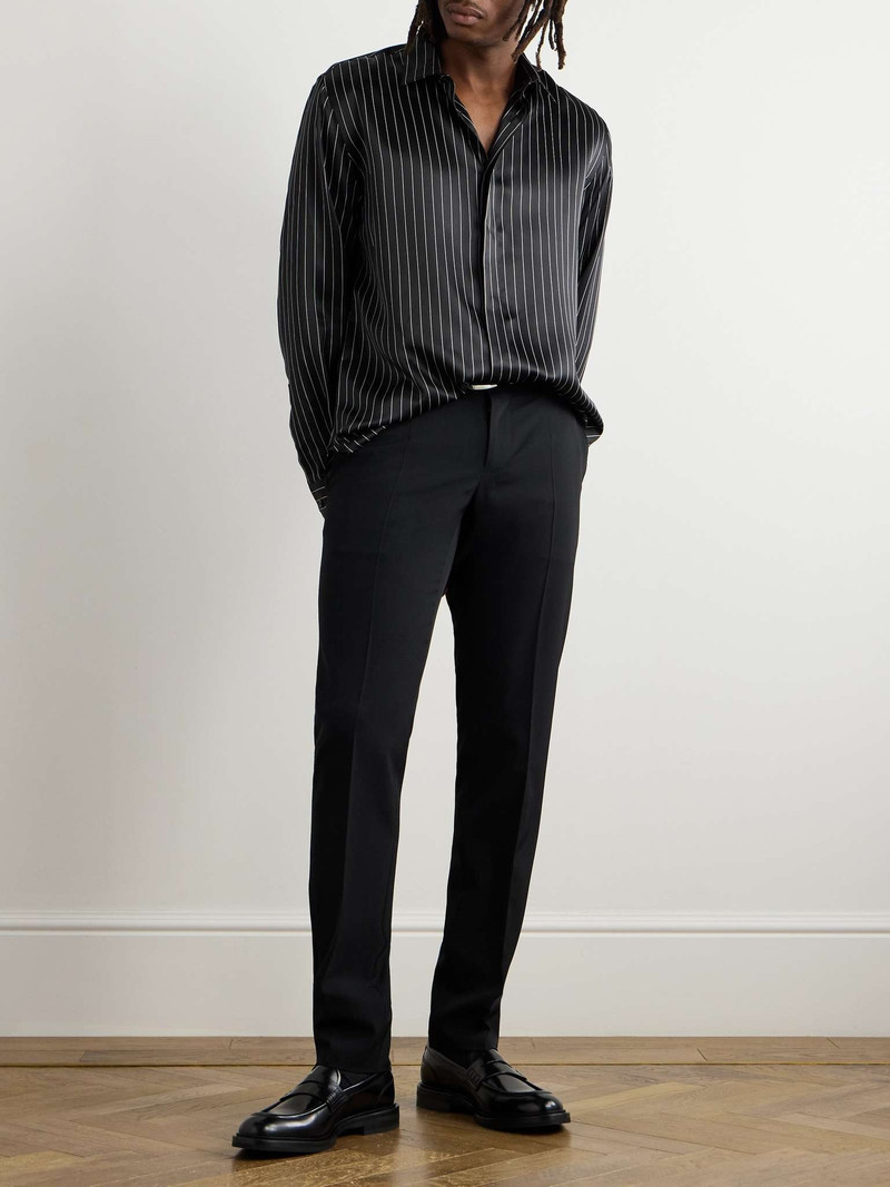 Dolce & Gabbana Straight-Leg Stretch-Wool Twill Trousers outlook