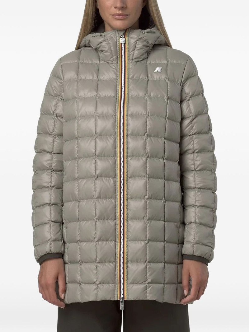 K-WAY Sophie hooded zip-up coat outlook