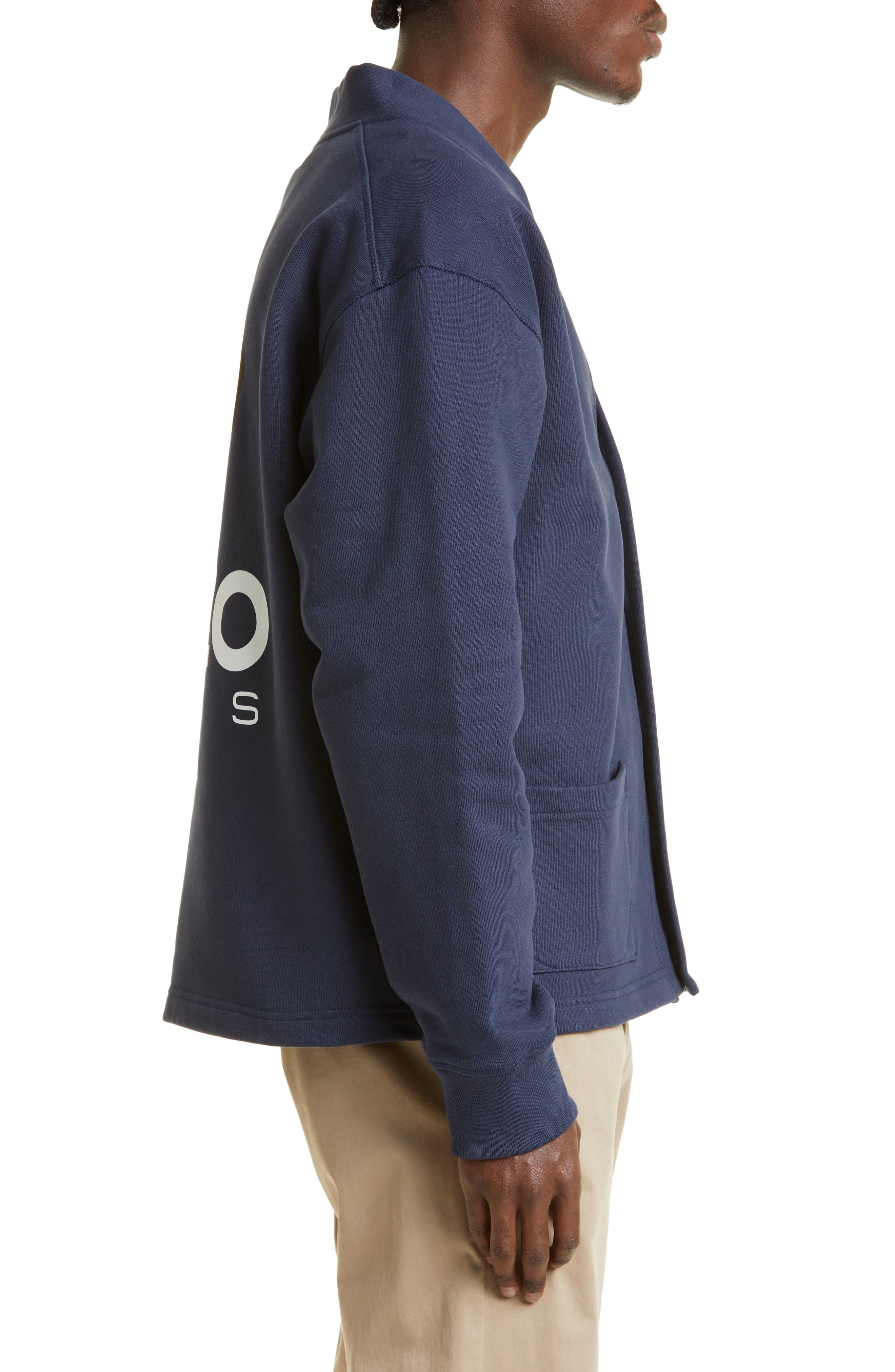 KENZO Boke Flower Graphic Fleece Cardigan in 77 - 3