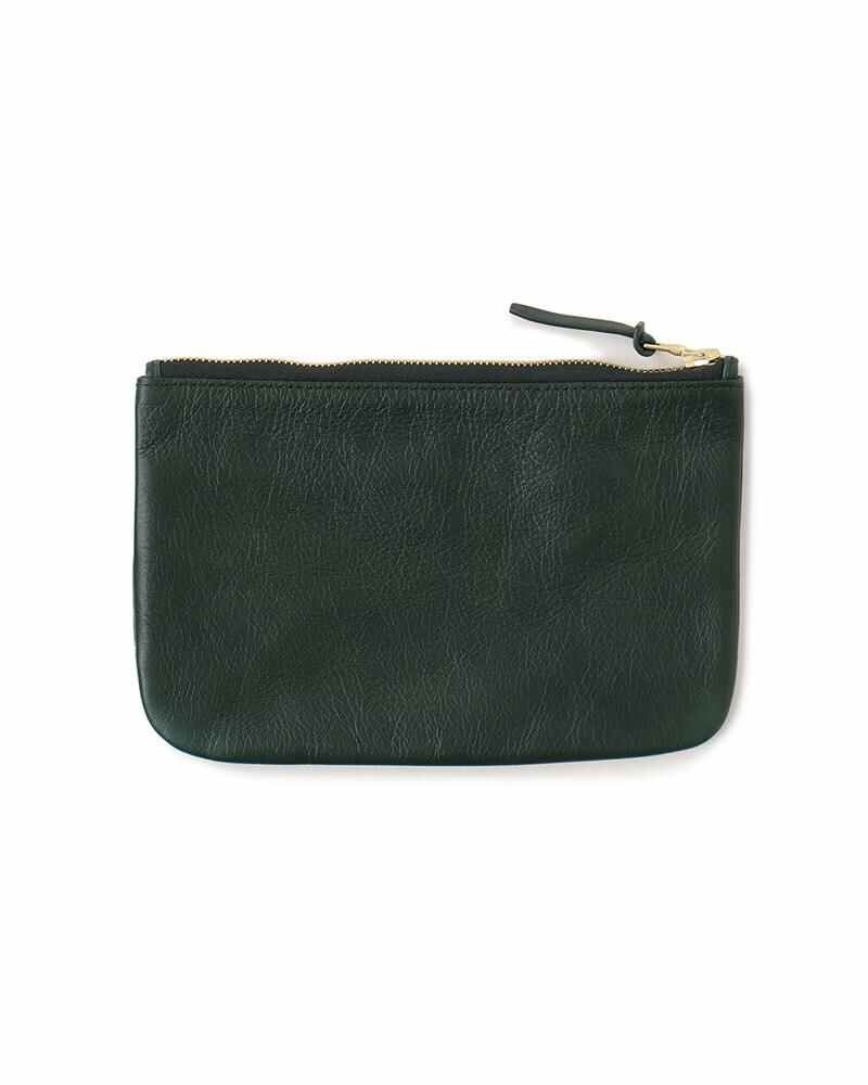 LEATHER TRAVEL POUCH GREEN - 2