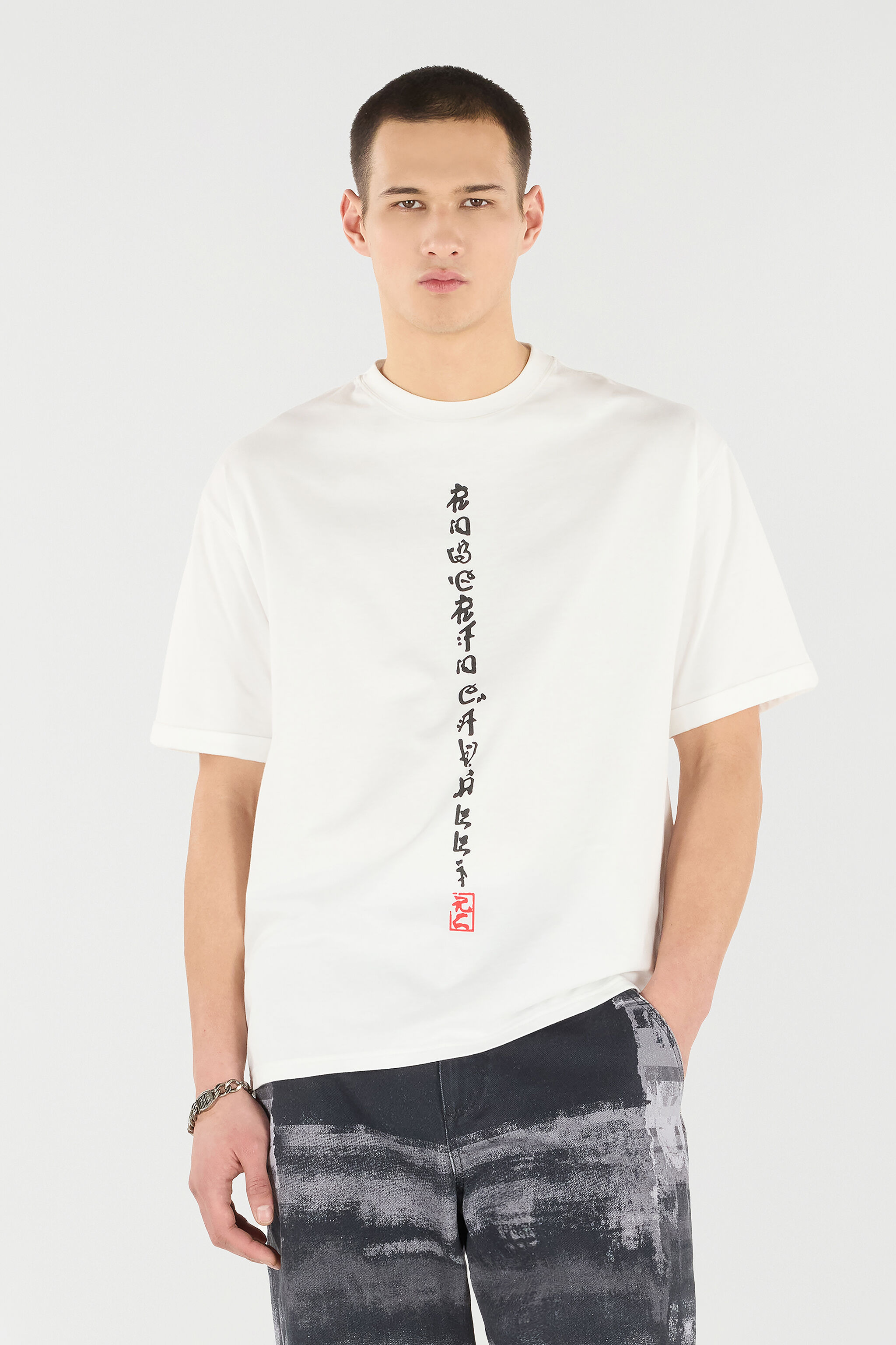 T-Shirt With Dragons And Logo - 3