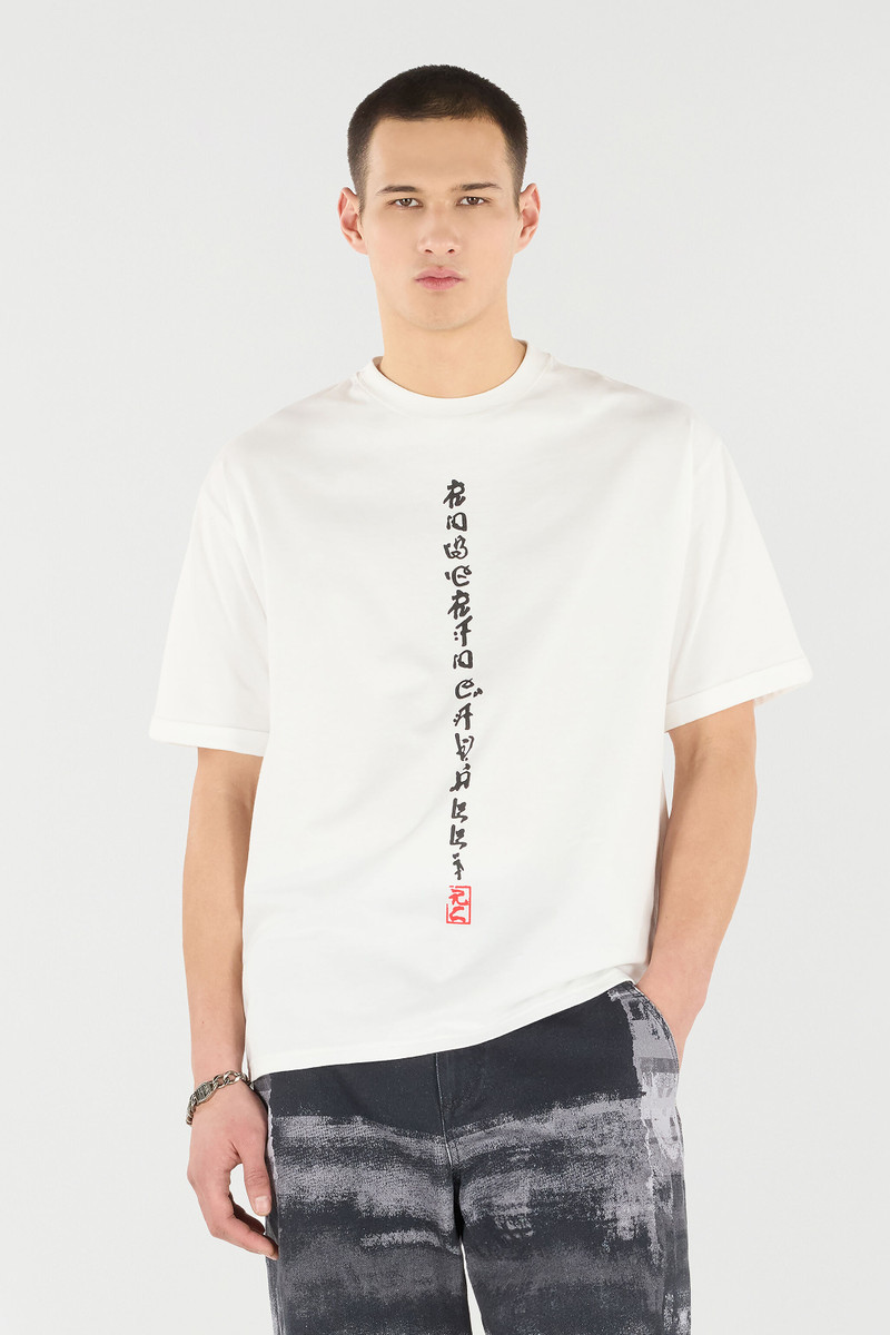 T-Shirt With Dragons And Logo 3