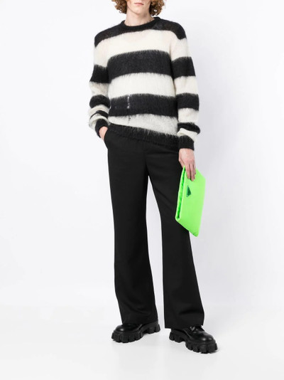 Balmain drawstring flared trousers outlook