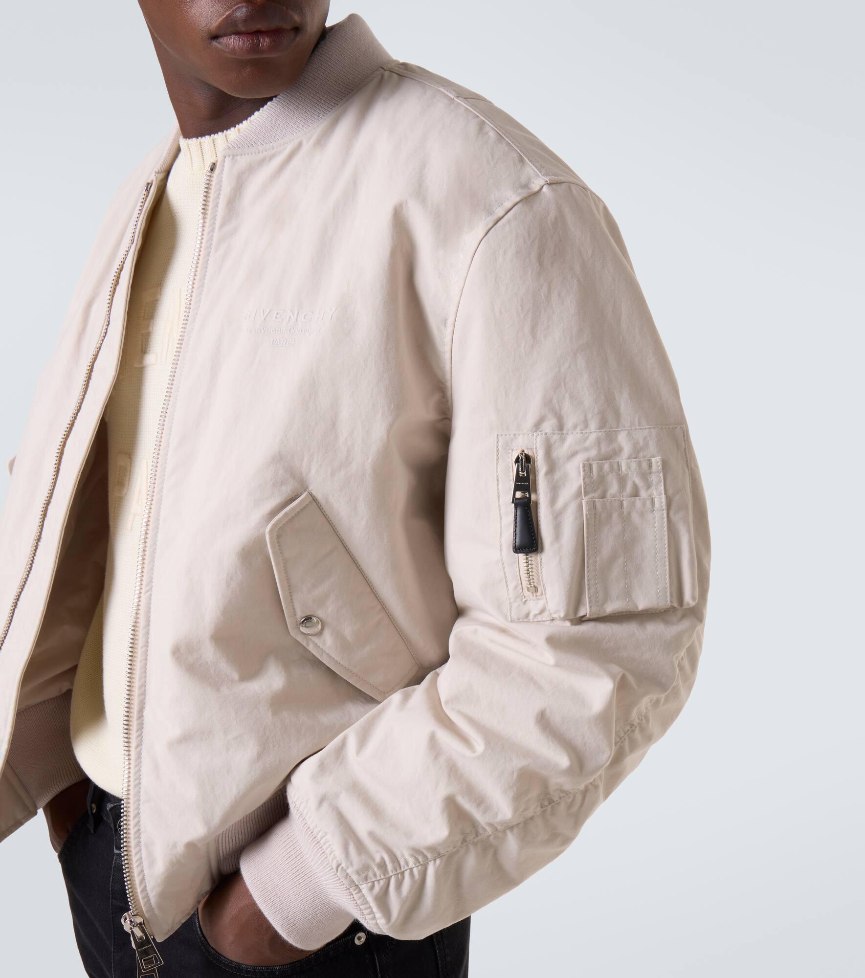Givenchy Stamp cotton-blend bomber jacket - 6