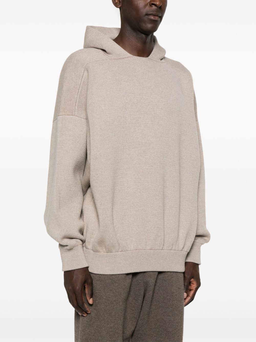 knitted hoodie - 3