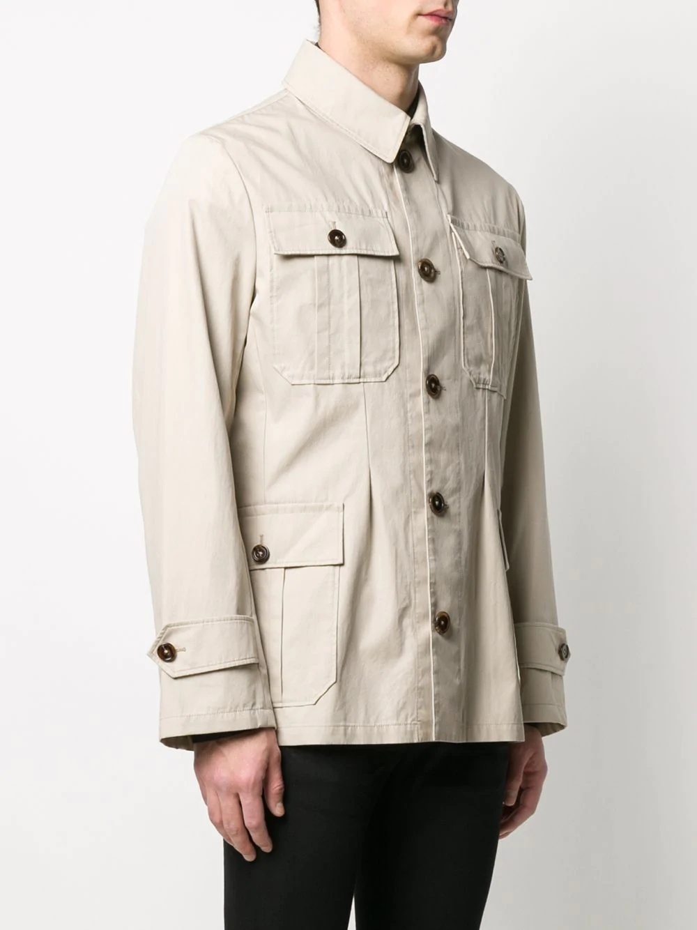 cotton safari jacket - 3