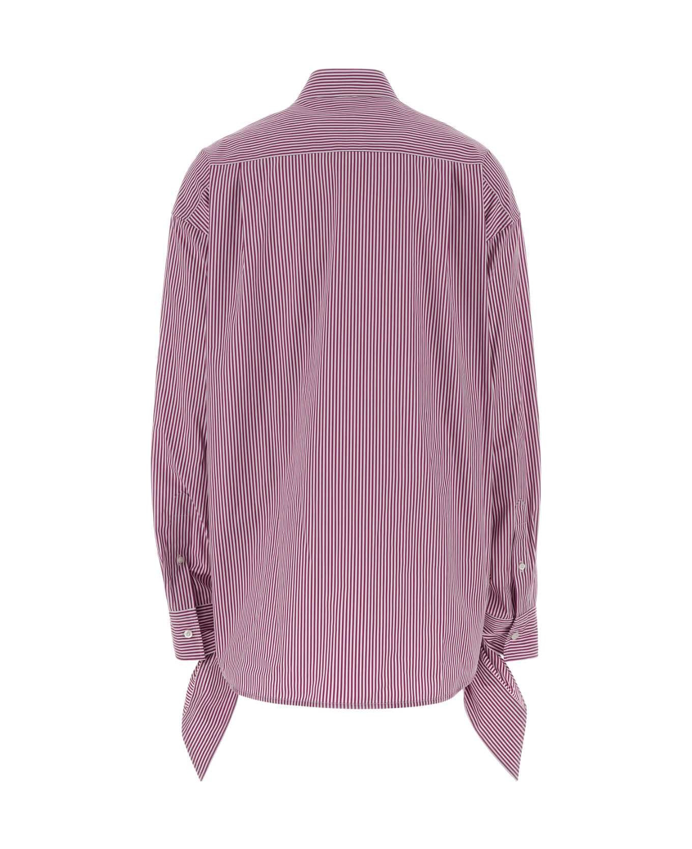 Embroidered Poplin Oversize Shirt - 2