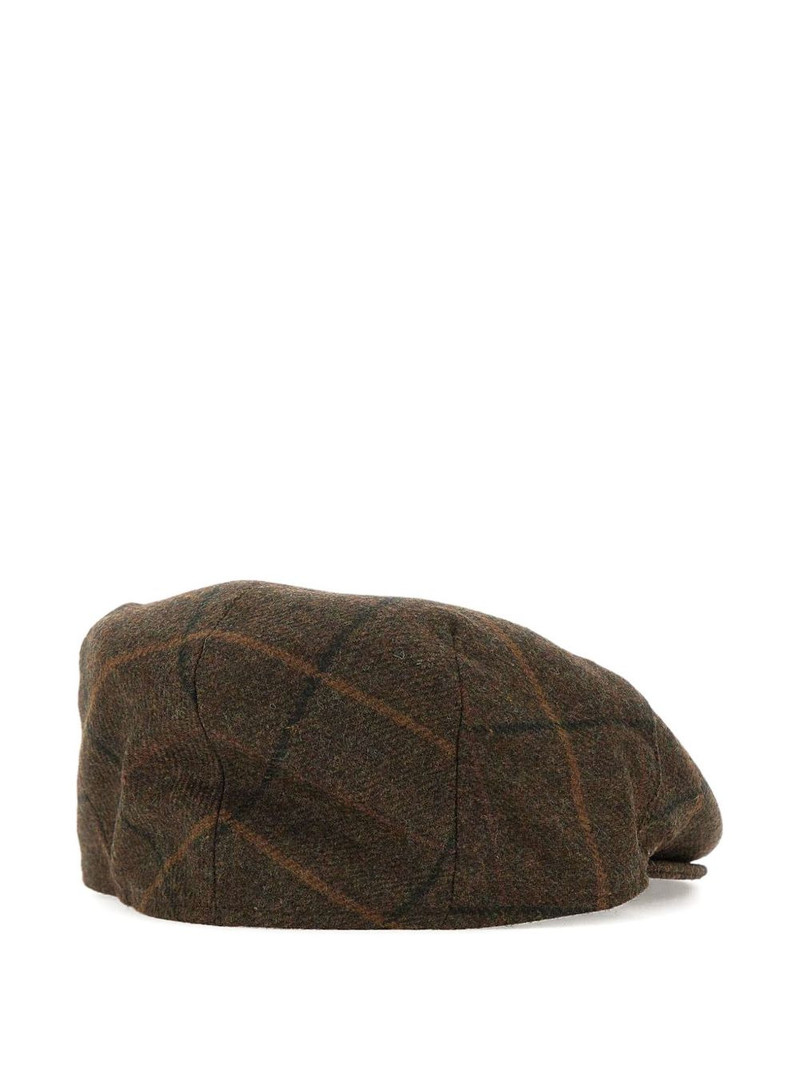 Barbour checked beret outlook