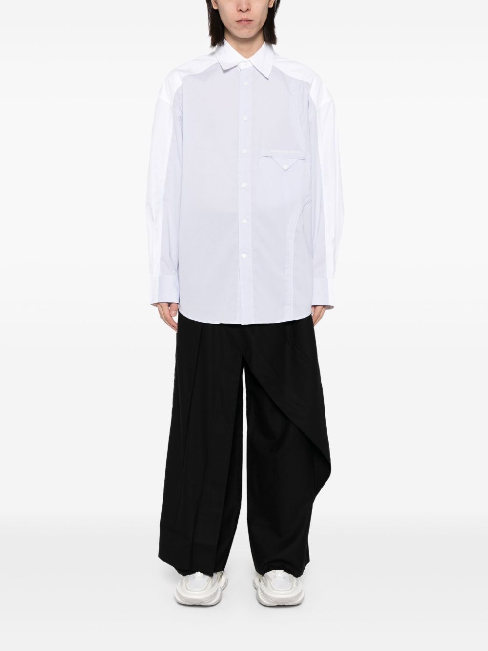 panelled shirt - 2