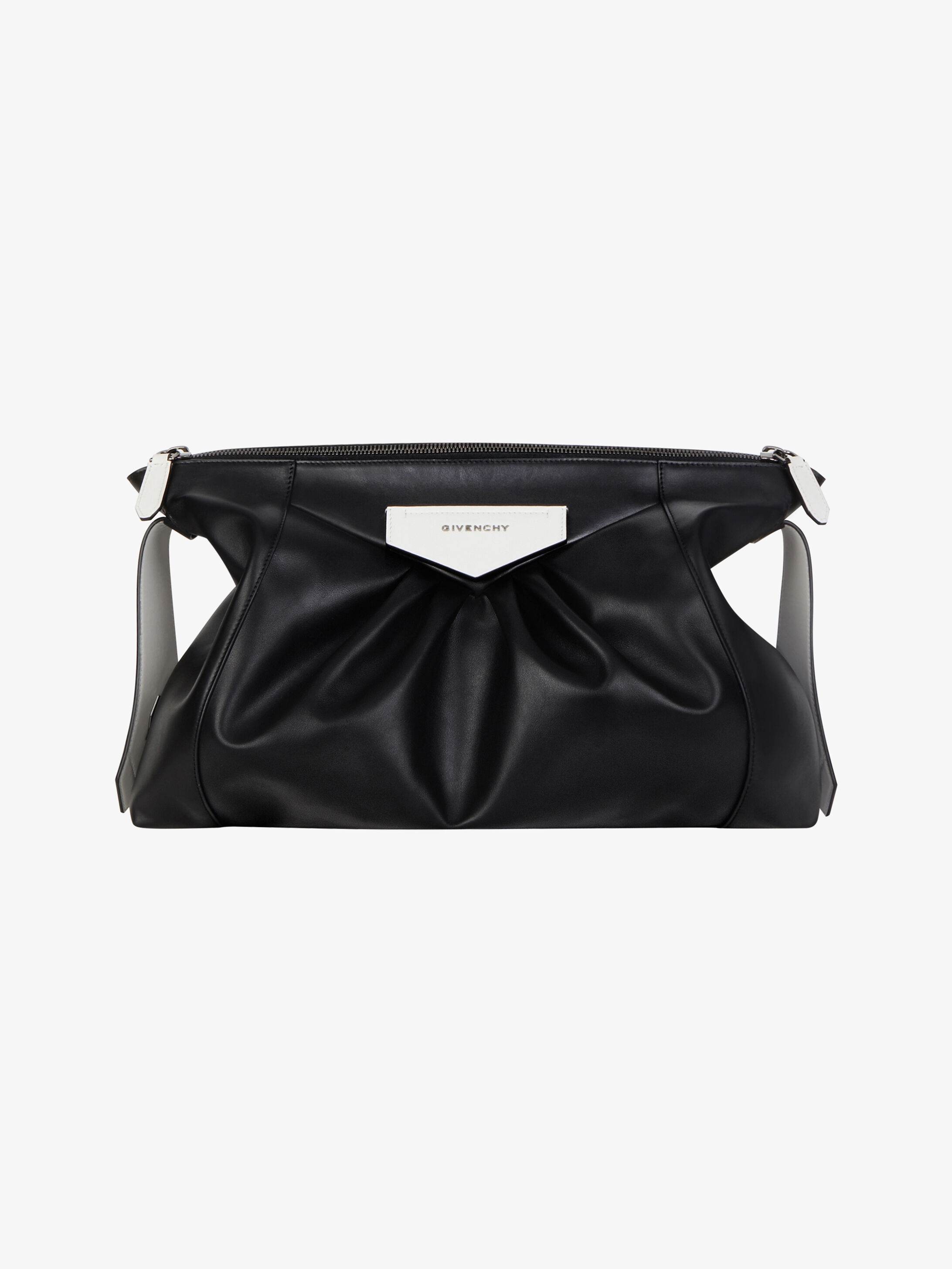 Extra large Antigona Soft pouch in pleated leather - 1