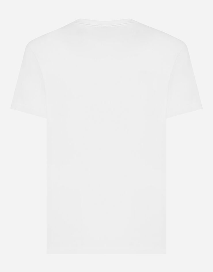 Cotton T-shirt with branded tag - 2